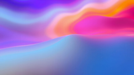 Obraz premium A colorful blob of light blue and pink. The light blue is on the right and the pink is on the left