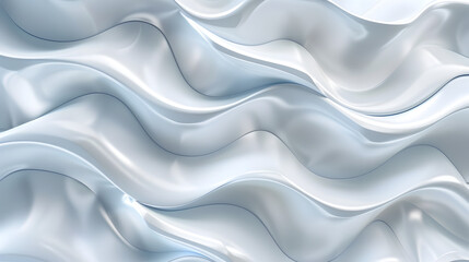 Fototapeta premium A smooth, flowing texture resembling waves in a soft blue and white color scheme.
