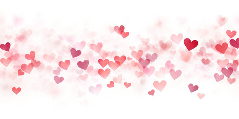 PNG Falling pink hearts border illustration background red.