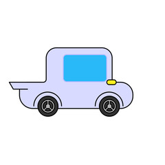 少しヤンチャそうな自動車のイラスト