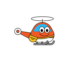 ヘリコプターのイラスト