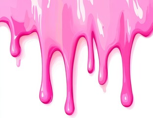 Dripping pink glossy paint texture.