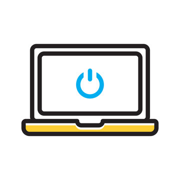 Vector multi color icon for Log off