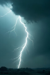 lightning in the sky