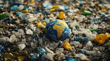 Plastic Pollution Crisis: A Miniature Earth Drowned in Waste