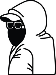 A man in a hoodie and sunglasses