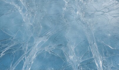 Obraz premium Ice rink floor. Background texture of blue ice rink. top view. 