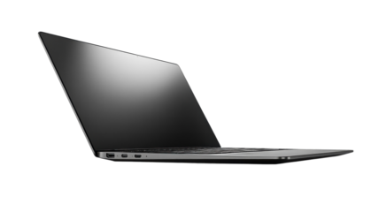 Sleek modern laptop showcasing a minimalist design and powerful technology in a workspace