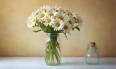 daisies in a vase