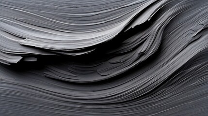 Abstract Dark Gray and Black Wave Texture Background