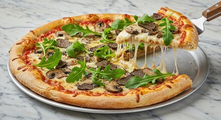 Decadent Truffle Mushroom Pizza