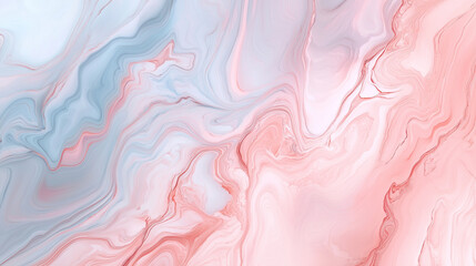 Soft pastel fluid art in pink and blue 