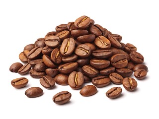 Obraz premium coffee beans isolated on white