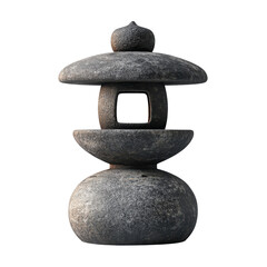 A beautifully crafted stone lantern, showcasing traditional design elements and serene aesthetics, perfect for enhancing outdoor spaces or gardens.