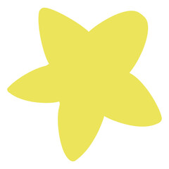 シンプルでおしゃれな星のイラスト