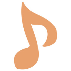 音符マークの手描きイラスト