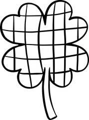 Groovy Retro St. Patrick’s Day Nurse doodle outline