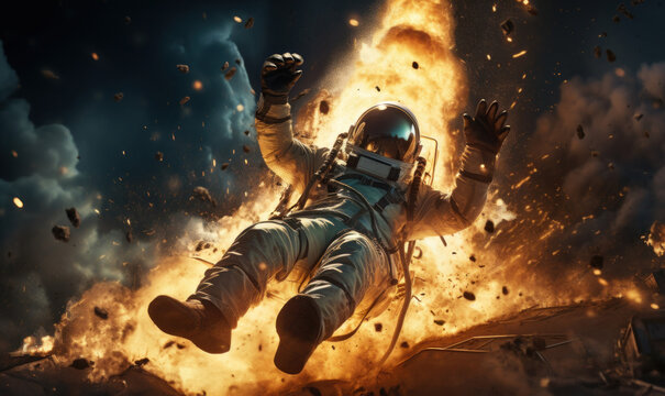 Astronaut Ejected into Space After Dramatic Spacecraft Explosion