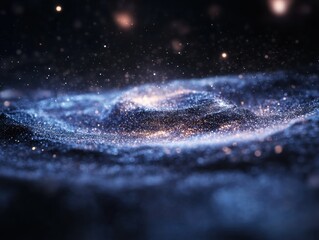 Stunning Cosmic Dust and Stars in Deep Space with Ethereal Glow