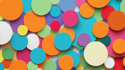 Colorful Circles with Labels Inspire Creative Brainstorming Ideas