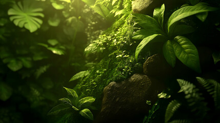 Lush 3D Jungle Background