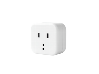 Isolated White Smart Plug Device