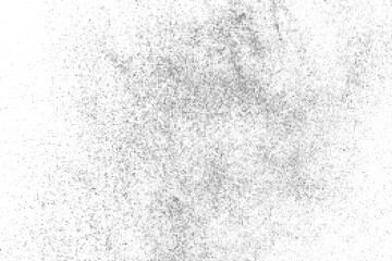 Black Comic Texture On White Background. Old Paper. Modern Dotted Futuristic Backdrop. Fade Noise Overlay. Half Tone Dust. Abstract Wall Grunge Pattern. Vector Illustration, EPS 10.