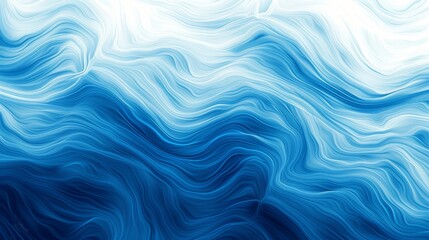 Obraz premium Rich Blue and White Abstract Wave Texture Evoking Water and Energy