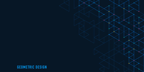 Abstract vector background with a geometric pattern of triangle shapes. Graphic design element 