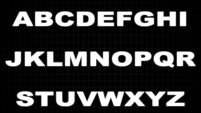 Fast motion animation of random text on black backgroun.4K Animated water splashes filling Alphabet letters.