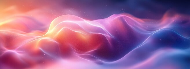 Obraz premium Abstract Gradient Background Soft Pastel Colors Blend Ethereal Lighting Minimalistic Design