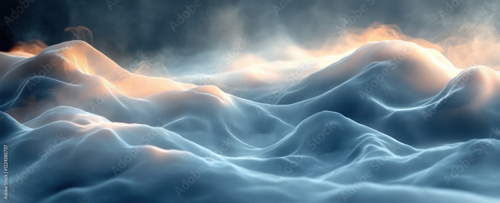 Aufkleber Monochrome Gray Abstract Background with Smooth Gradient and Grainy Texture for Design and Wallpaper