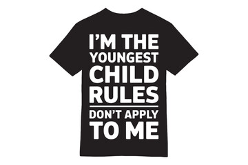 Youngest Child - Rules Don’t Apply Minimalist T-Shirt