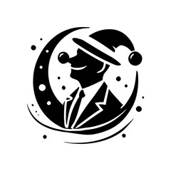 This is the international april fool,s day black and white design 
