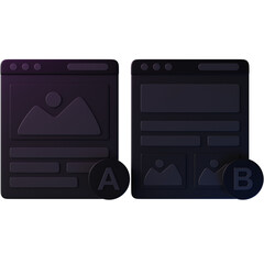 AB Testing 3D Icon