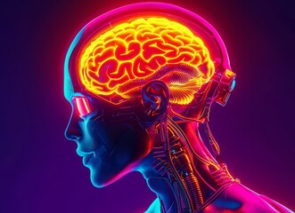 Obraz premium Exploring the complexities of the human brain through innovative 3D visualization.