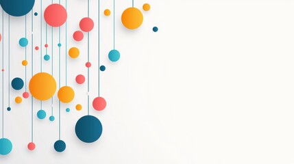 Abstract Network Pattern Minimalist network pattern with simple geometric shapes and lines, white background, clean and modern abstract design