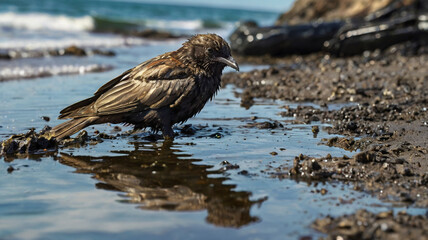 Fototapeta premium Oil Spill Catastrophe