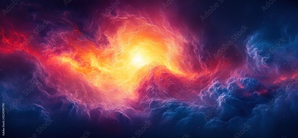 Poster abstract blue red glowing swirl background noise texture design banner