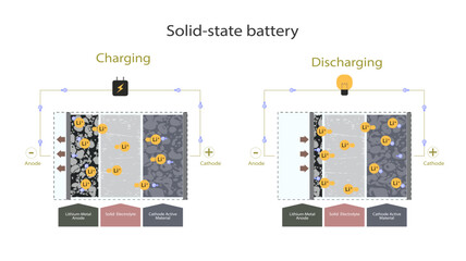 Charging and discharging fundamentals of solid-state batteries. 