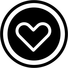 Vector Icon Favorite, heart, like, button