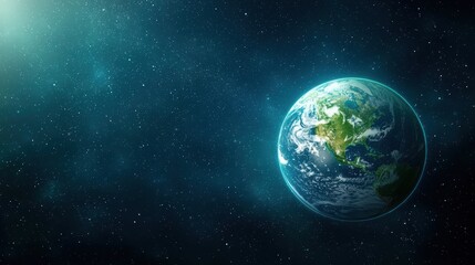 Futuristic Maps Rotating globe with futuristic data visualizations and holographic projections, space background, visualizing the future of global information