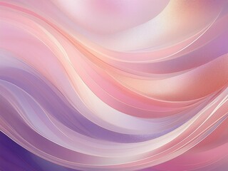 Obraz premium A whimsical, soft pastel abstract background with lavender, pink, peach, and white tones, featuring smooth gradients and metallic shimmer. The image includes a grainy, noisy texture that adds depth