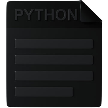 Python 3D Icon