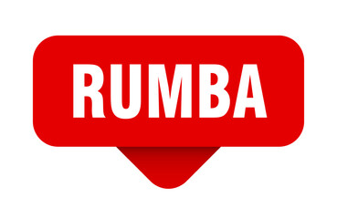 rumba sticker. rumba sign on transparent background