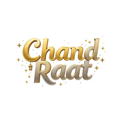 Chand Raat Mubarak text on white background.