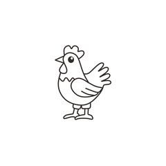 chicken vector icon