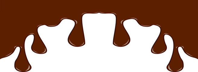 Melted Chocolate Corner Border