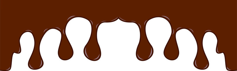 Melted Chocolate Corner Border