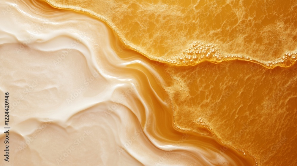 Aufkleber opulent metallic elegance glossy golden texture graph with light reflections - luxury branding backd
